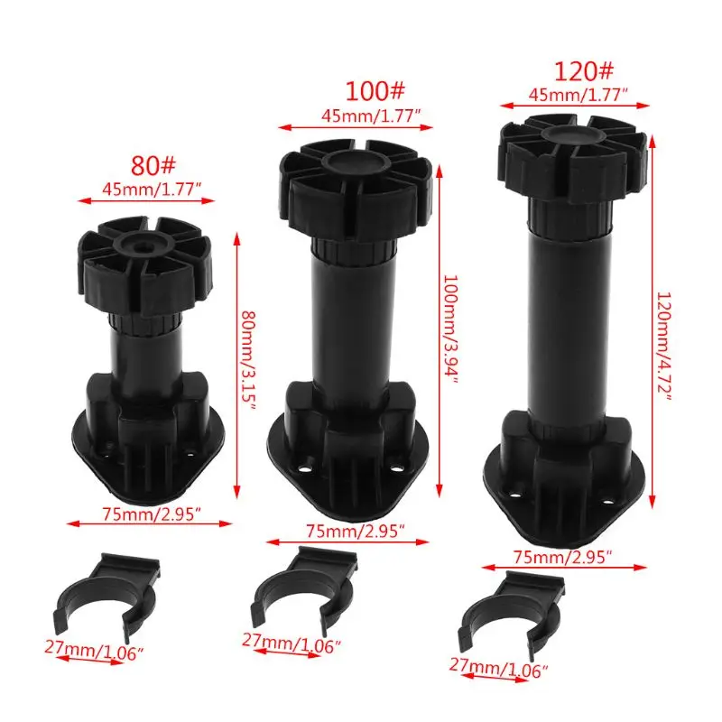 Новинка 2021 года 4 шт. ножки шкафа с регулируемой высотой для кухни и ванной