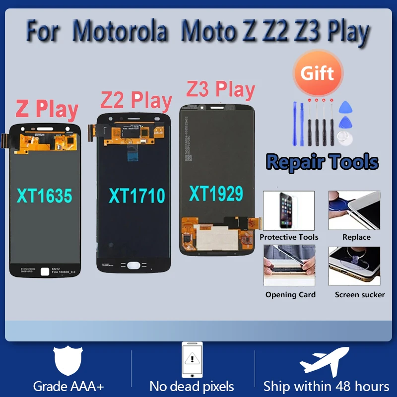 AAA+ LCD For Motorola moto Z Play XT1635 Z2 Play XT1710 Z3 Play XT1929 LCD Display Touch Screen Digitizer Assembly Replacement
AAA+ LCD For Motorola moto Z Play XT1635 Z2 Play XT1710 Z3 Play XT1929 LCD Display Touch Screen Digitizer Assembly Replacement