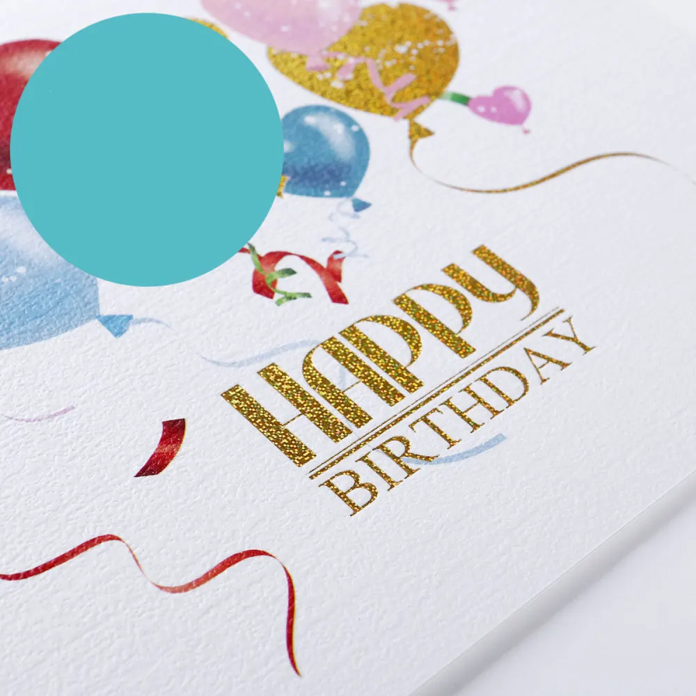 

UNOMOR 24 Fun Stylish Designs Gold Stamp Birthday Kits with 26 Envelopes