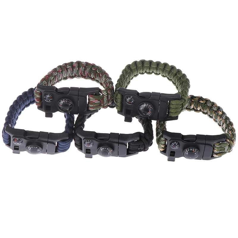 Outdoor Survival Bracelet Men Women Braided Paracord Multi-function Camping Rescue Emergency Rope Bangles Compass
Outdoor Survival Bracelet Men Women Braided Paracord Multi-function Camping Rescue Emergency Rope Bangles Compass