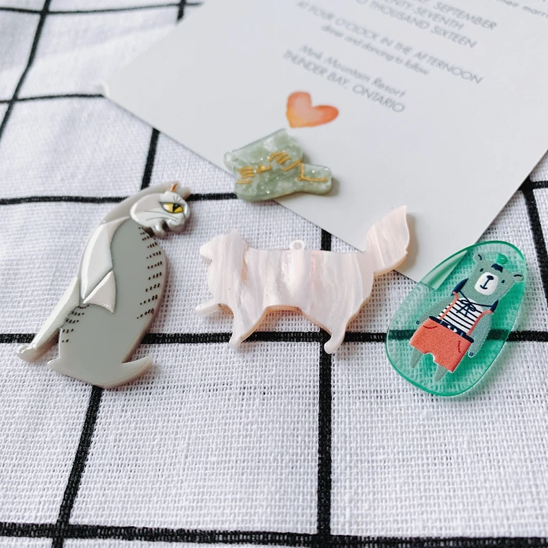 DIY Jewelry Accessories Fun Cute Animal Pendant Earring Necklace Pendant Material
DIY Jewelry Accessories Fun Cute Animal Pendant Earring Necklace Pendant Material