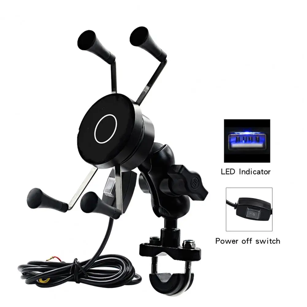 360 Degree Adjustable Handlebar Wireless Phone Holder with QC 3.0 USB Charger
360 Degree Adjustable Handlebar Wireless Phone Holder with QC 3.0 USB Charger