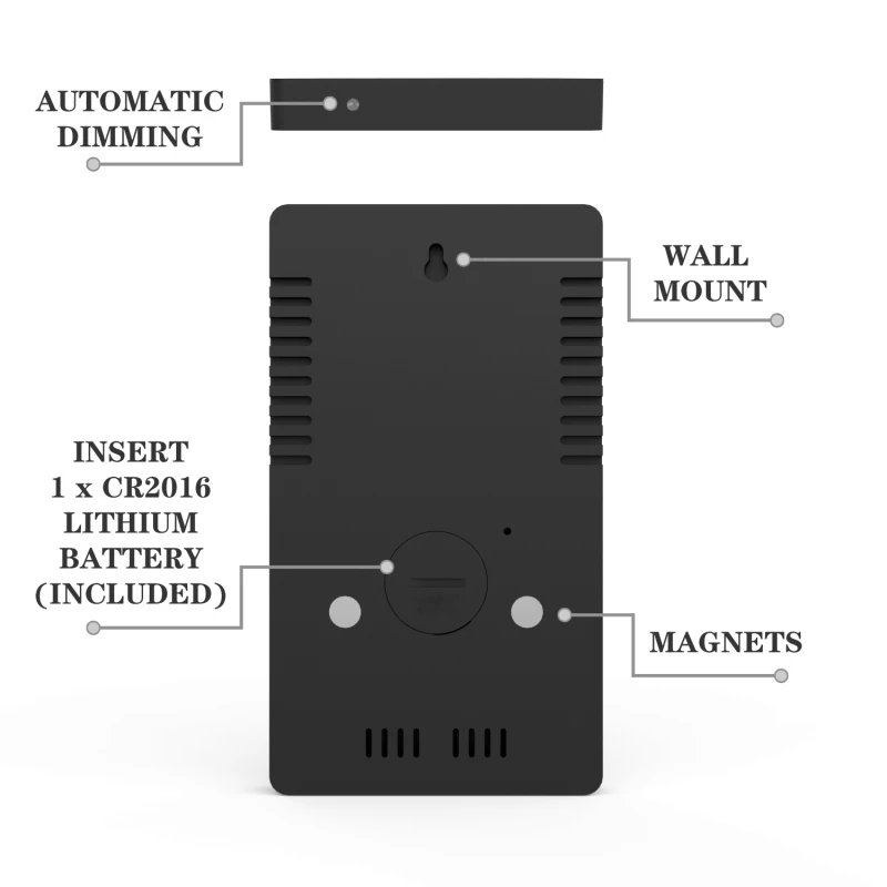 New Mirror LED Alarm Clock 6Inch LED Time Temperature Humidity Display USB Output Port Table Clock Smart Home Household Alarm
New Mirror LED Alarm Clock 6Inch LED Time Temperature Humidity Display USB Output Port Table Clock Smart Home Household Alarm