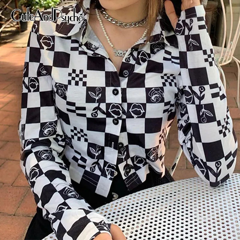 Floral Print Y2K Aesthetic Women Tops Vintage Harajuku Button Up Chic Blouses Retro Fashion Streetwear Crop Outfit Cuteandpsycho
Floral Print Y2K Aesthetic Women Tops Vintage Harajuku Button Up Chic Blouses Retro Fashion Streetwear Crop Outfit Cuteandpsycho