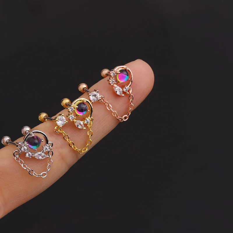 1 PCS Cute Sweet Small Double Round Zircon Earring with Chain Trendy Round Ball Ears Cartilage Piercing Stud Cuff Jewelry
1 PCS Cute Sweet Small Double Round Zircon Earring with Chain Trendy Round Ball Ears Cartilage Piercing Stud Cuff Jewelry