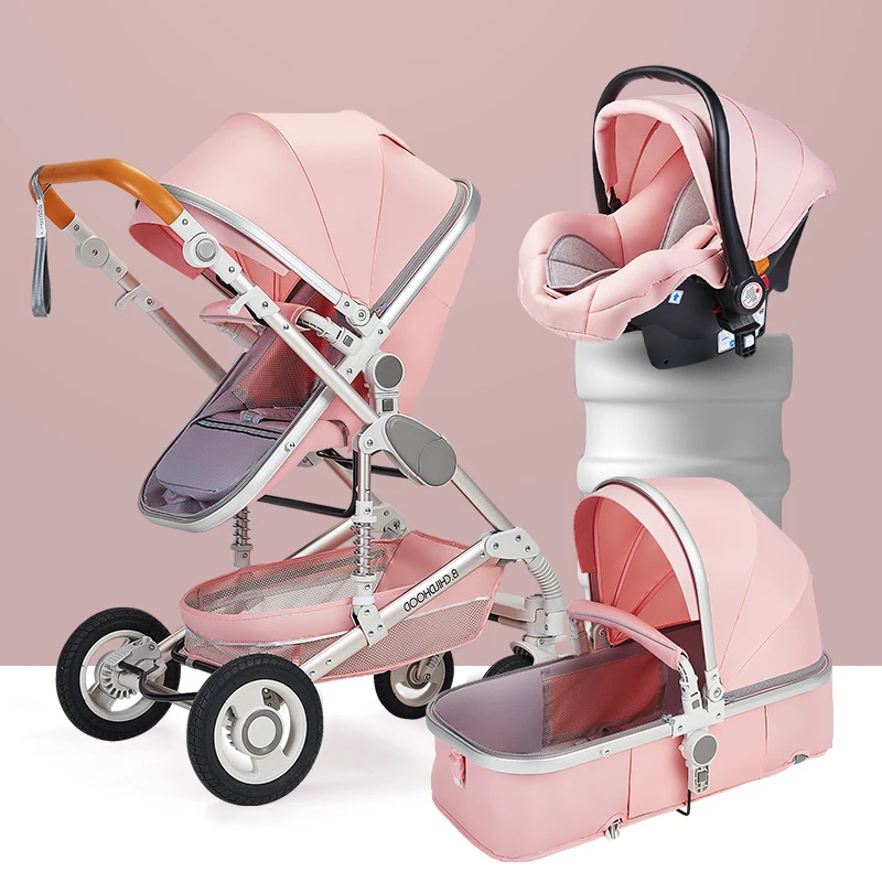 

Baby Stroller High-Landscape Bidirectional Baby Buggy Pram Folding Stroller Baby Car Carriage Baby Pushchair 0-36 Months