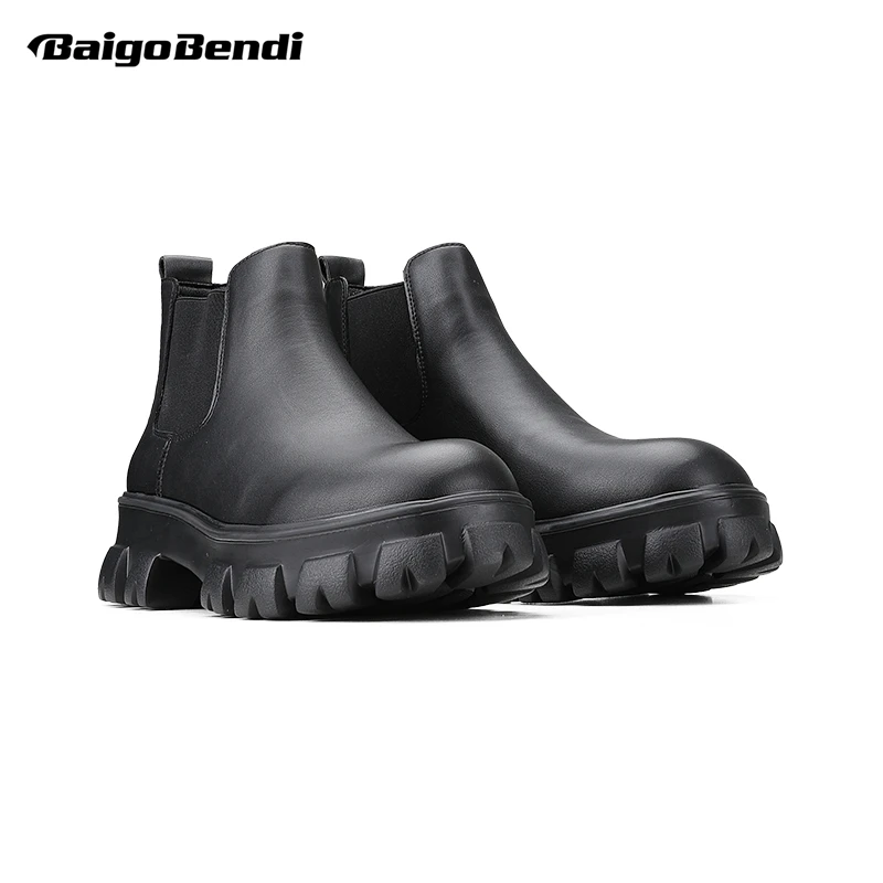 Lazy Style Ruffian Men Slip On Big Head Round Toe Boots Classic Chelsea Young Male Winter Shoes
Lazy Style Ruffian Men Slip On Big Head Round Toe Boots Classic Chelsea Young Male Winter Shoes