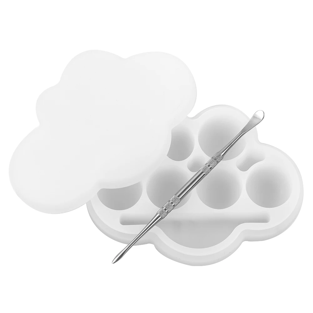 1pc 85ml Silicone Wax Container Transparent Cloud Non Sitck Oil Concentrate Sotrage Jar with 1 Carving Tool
1pc 85ml Silicone Wax Container Transparent Cloud Non Sitck Oil Concentrate Sotrage Jar with 1 Carving Tool