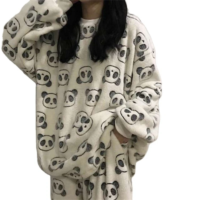Women Stripes Printed Pajamas Set Full Sleeve Flannel Warm Pyjamas Set Thick Coral Velvet Sleepwear Home Suit For Women Pijamas
Women Stripes Printed Pajamas Set Full Sleeve Flannel Warm Pyjamas Set Thick Coral Velvet Sleepwear Home Suit For Women Pijamas