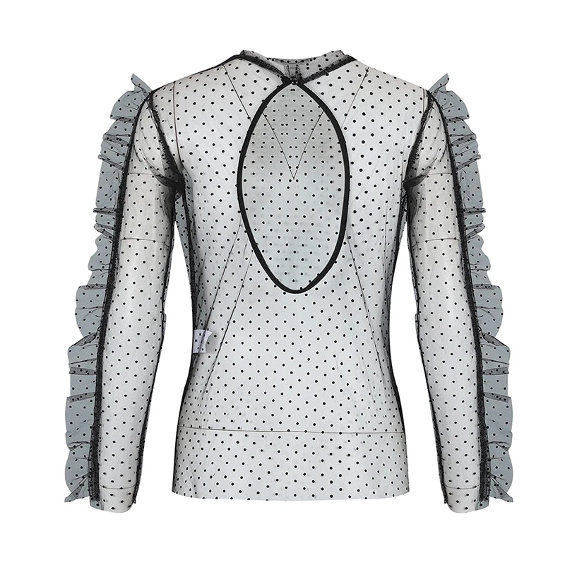 Sexy Sheer Mesh Long Sleeve Retro Crew Neck Blouse Slim Fit Solid Color Pullover Tops Party Women
Sexy Sheer Mesh Long Sleeve Retro Crew Neck Blouse Slim Fit Solid Color Pullover Tops Party Women