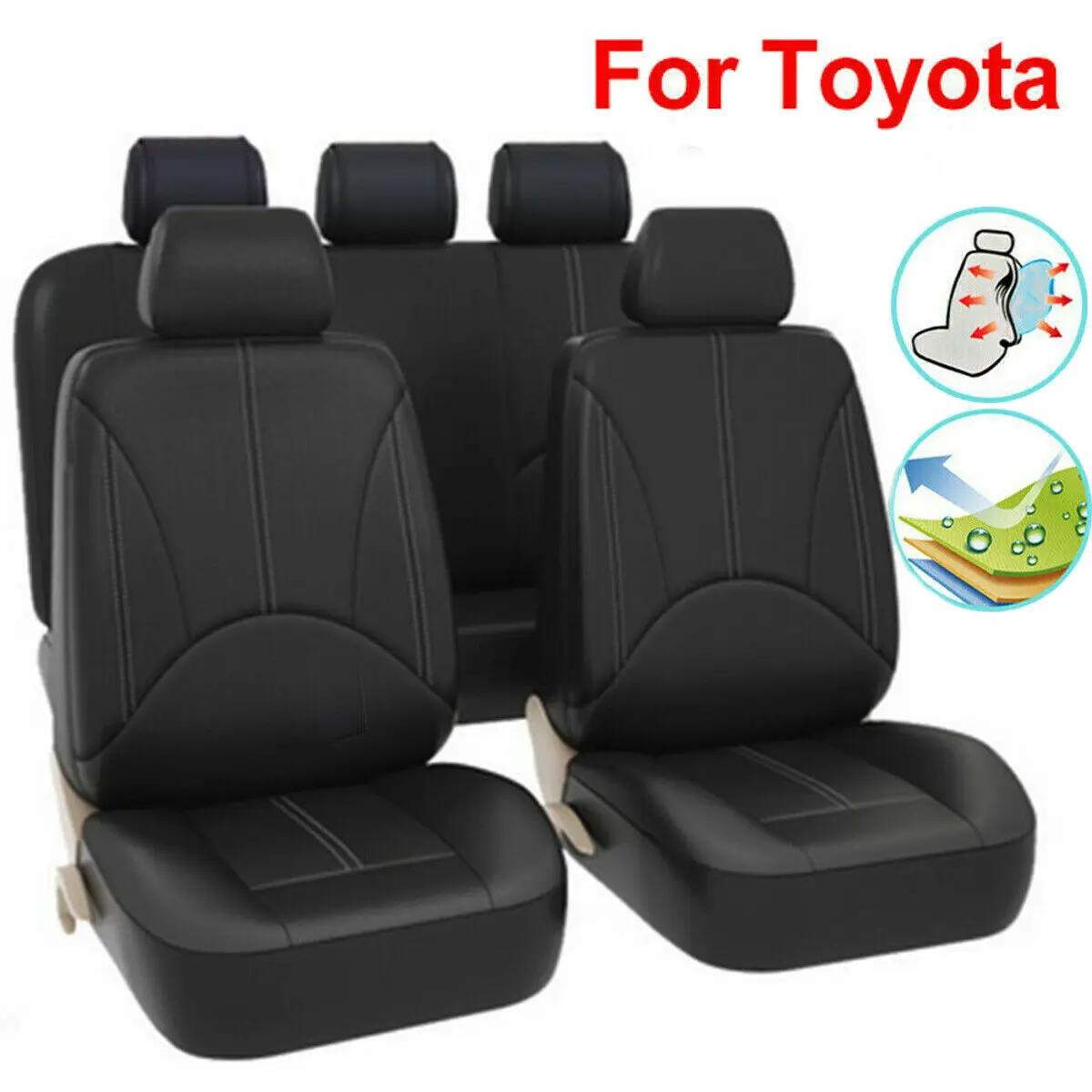Set Seat Cover Wear-resistant 4Pcs Accessories Auto Black Breathable For Toyota RAV4 4runner Yaris Venza
Set Seat Cover Wear-resistant 4Pcs Accessories Auto Black Breathable For Toyota RAV4 4runner Yaris Venza