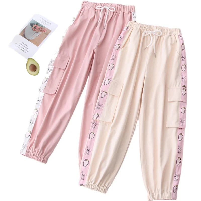 Cartoon Patchwork Pants With Pocket For Women 2021 Autumn Elastic Waist Straight Casual Pants Koran Style Female Basic Trousers
Cartoon Patchwork Pants With Pocket For Women 2021 Autumn Elastic Waist Straight Casual Pants Koran Style Female Basic Trousers