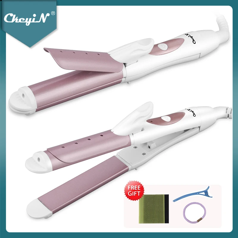 CkeyIN 25mm Hair Curler 2 in 1 Hair Straightener Curling Iron Wand PTC Fast Heating Hair Styling Tools Constant Temperature 51 
CkeyIN 25mm Hair Curler 2 in 1 Hair Straightener Curling Iron Wand PTC Fast Heating Hair Styling Tools Constant Temperature 51