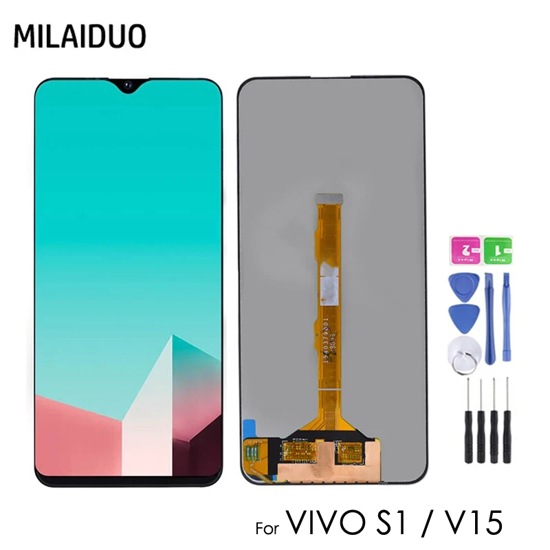 ЖК-дисплей 6,53 дюйма для Vivo V15 / VIVO S1 с сенсорной панелью и дигитайзером в сборе, запасные части для ЖК-экрана
ЖК-дисплей 6,53 дюйма для Vivo V15 / VIVO S1 с сенсорной панелью и дигитайзером в сборе, запасные части для ЖК-экрана