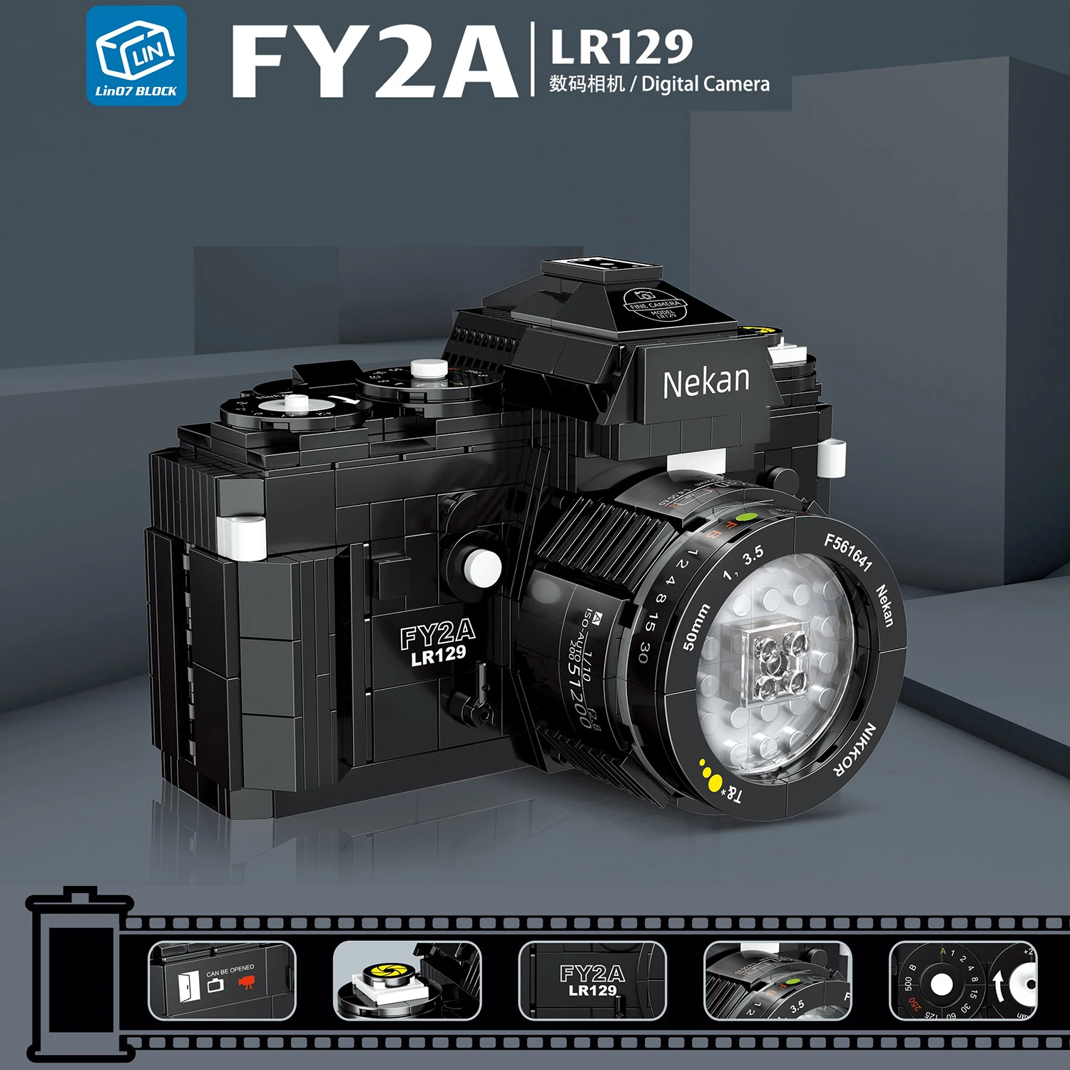 Mini Blocks Retro Digital Camera Model Brick Set Collectible Toys Christmas Birthday Holiday Gift for Kids Boy Girl Adults
Mini Blocks Retro Digital Camera Model Brick Set Collectible Toys Christmas Birthday Holiday Gift for Kids Boy Girl Adults