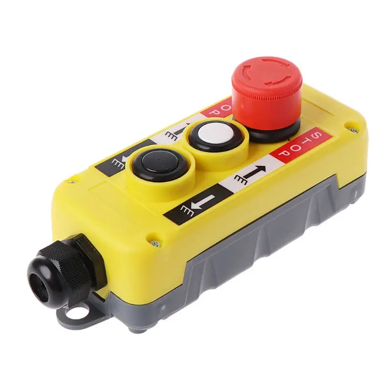 Waterproof Industrial Push Button Switch Emergency Stop for Electric Crane Hoist Pendant Control Station
Waterproof Industrial Push Button Switch Emergency Stop for Electric Crane Hoist Pendant Control Station