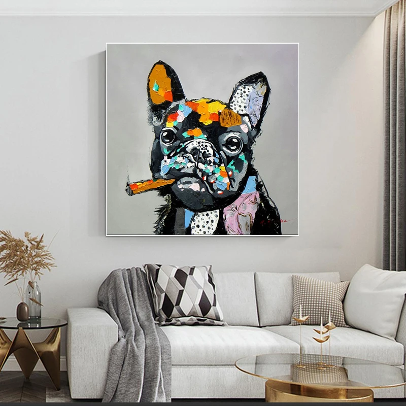 Dog Smoking Bulldog Canvas Prints Painting Animal Graffiti Wall Art Poster Picture Modern Home Decoration Living Room Bedroom
Dog Smoking Bulldog Canvas Prints Painting Animal Graffiti Wall Art Poster Picture Modern Home Decoration Living Room Bedroom