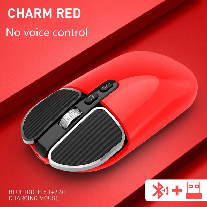 Bluetooth 2.4G Dual Mode Wireless Ai Voice Control Mouse Rechargeble Quiet Business USB Charge Mice Remote Controll
Bluetooth 2.4G Dual Mode Wireless Ai Voice Control Mouse Rechargeble Quiet Business USB Charge Mice Remote Controll