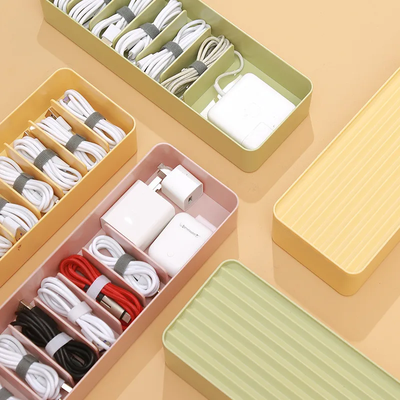 Multifunctional Headset Data Charging Line Cable Storage Box Colour Plastic Storage Container for Desk Stationery Organize Tools
Multifunctional Headset Data Charging Line Cable Storage Box Colour Plastic Storage Container for Desk Stationery Organize Tools