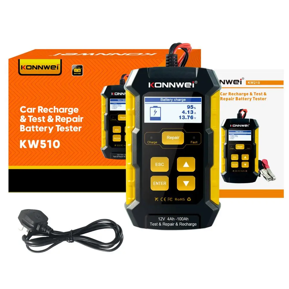 Car Battery Tester 12V Load Tester 100-2000 CCA Automotive Alternator Tester Digital Auto Battery Analyzer Battery Charger
Car Battery Tester 12V Load Tester 100-2000 CCA Automotive Alternator Tester Digital Auto Battery Analyzer Battery Charger