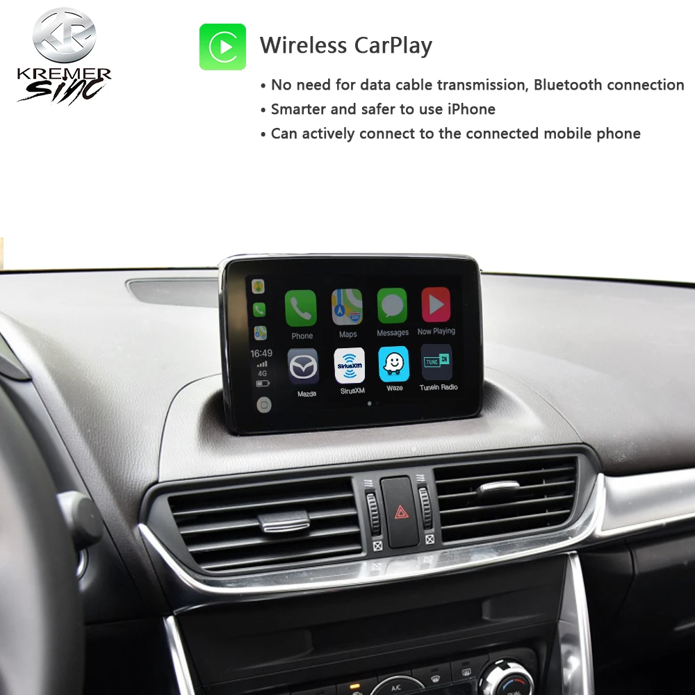 Беспроводная Модифицированная коробка CarPlay для автомобиля на базе Android Mazda iSmart