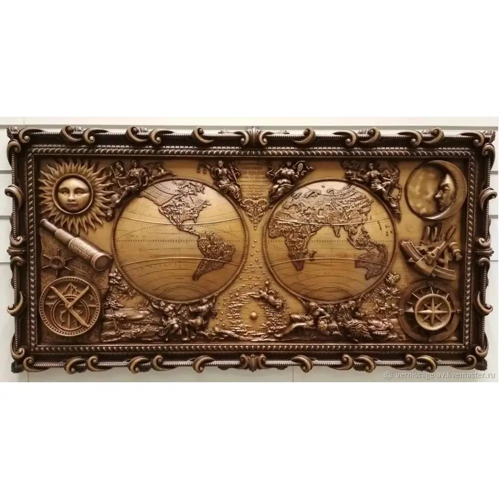3D models STL Map world|Фрезы по дереву| |