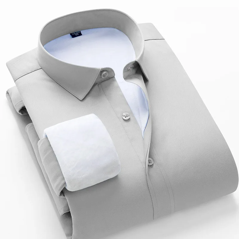 Cotton Casual Thick Shirt Male Solid Color New Men Winter Shirt Long Sleeved Turn-down Collar
Cotton Casual Thick Shirt Male Solid Color New Men Winter Shirt Long Sleeved Turn-down Collar