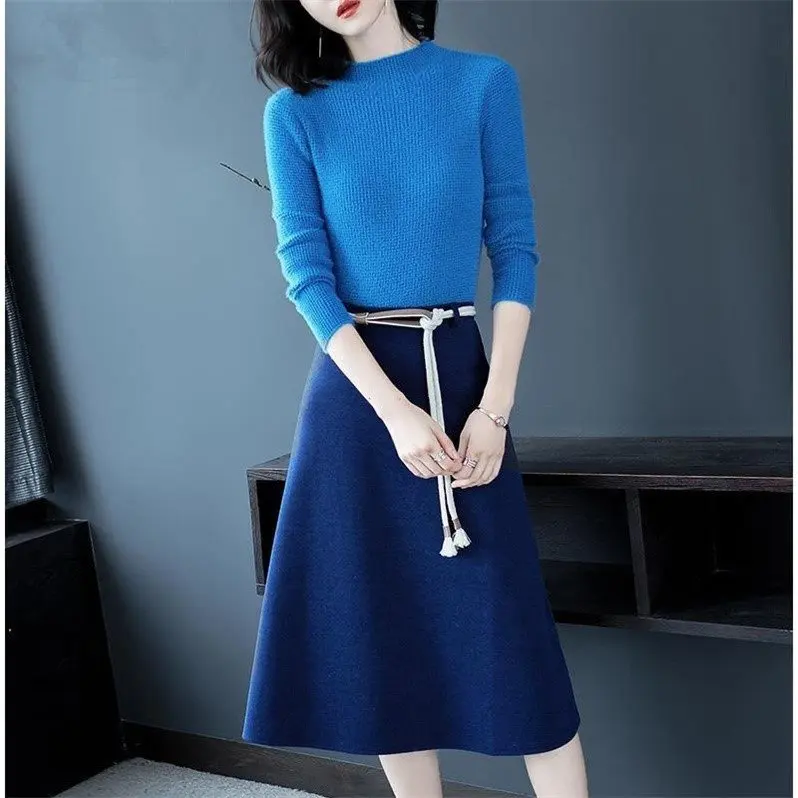 Blue Two Piece Set Top And Skirt Women 2 Sets Clothing With Skirts Ensemble Femme Deux Pieces Conjunto Feminino Woman Suit
Blue Two Piece Set Top And Skirt Women 2 Sets Clothing With Skirts Ensemble Femme Deux Pieces Conjunto Feminino Woman Suit