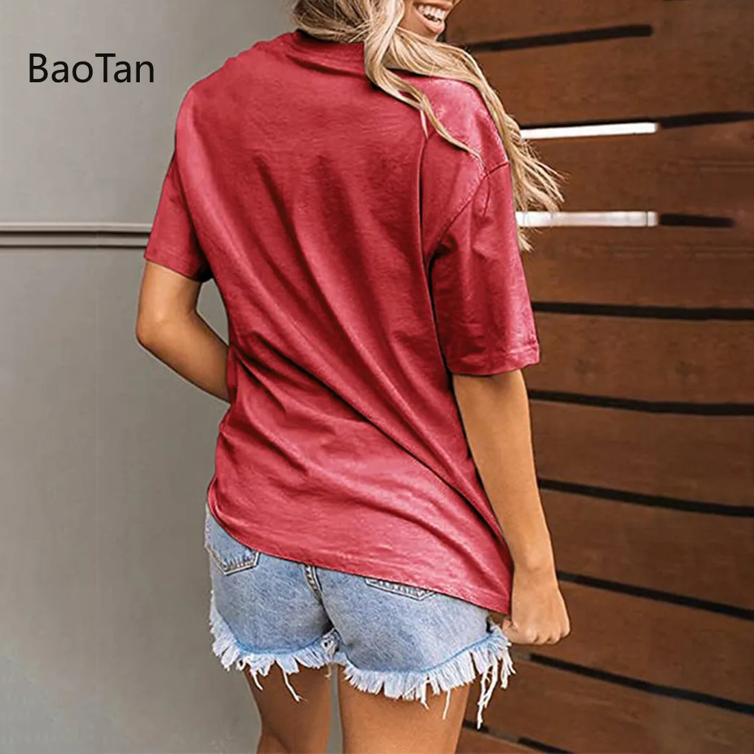 Tshirt Summer Ladies T-shirt Leopard Print Lip Pattern Loose Round Neck Short Sleeve Women Clothing Short O-Neck
Tshirt Summer Ladies T-shirt Leopard Print Lip Pattern Loose Round Neck Short Sleeve Women Clothing Short O-Neck