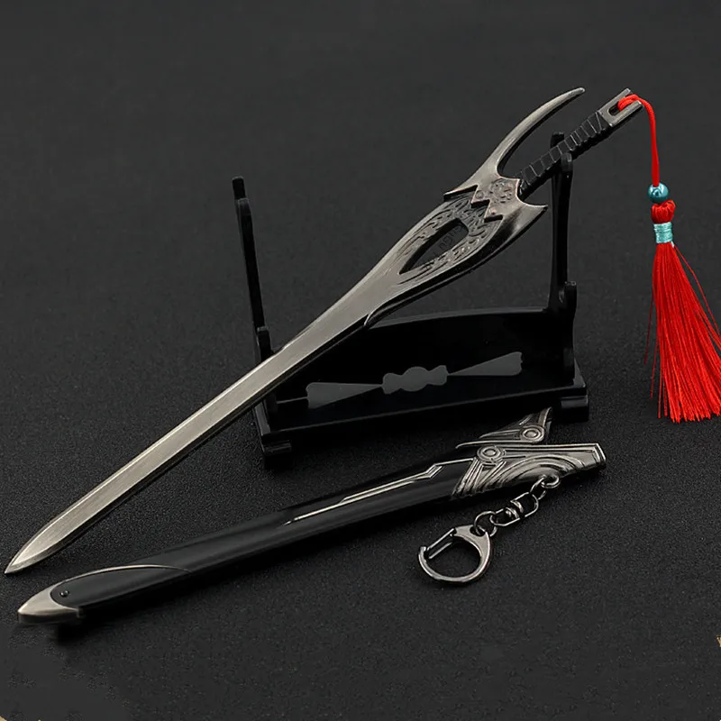 22cm Alloy Sword Zinc And Scabbard Weapon Accessories Weapon Model Key Chain Decoration Ornaments Children's Gifts Birthday Toys
22cm Alloy Sword Zinc And Scabbard Weapon Accessories Weapon Model Key Chain Decoration Ornaments Children's Gifts Birthday Toys