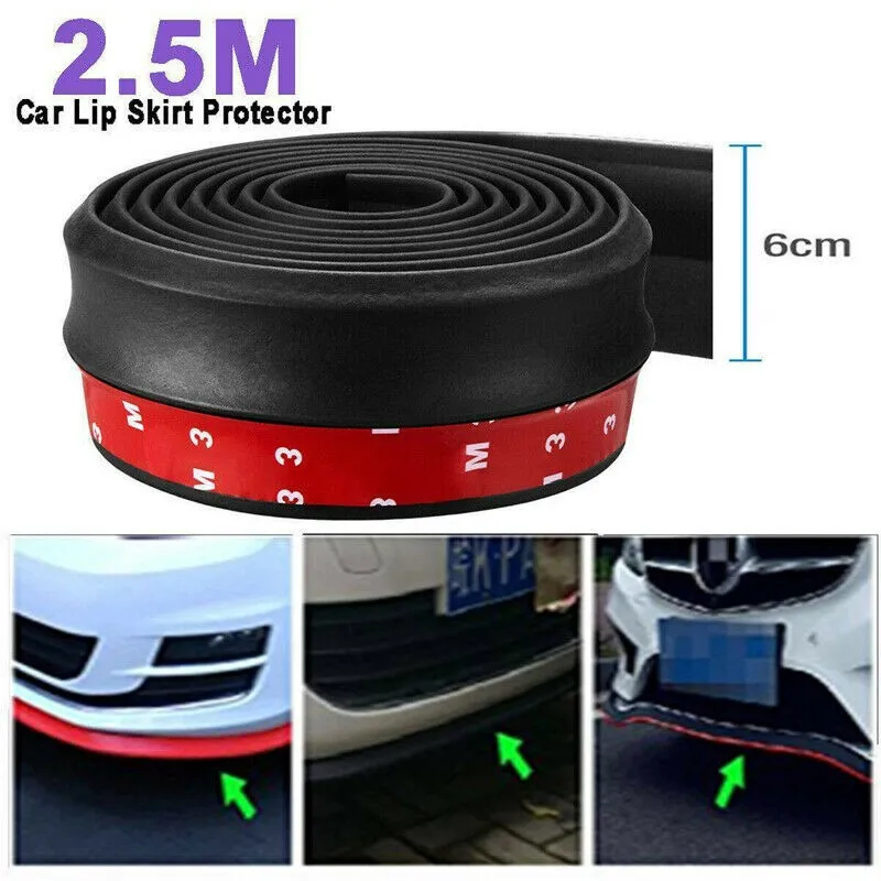 2.5M Black Car Front Bumper Lip Splitter Spoiler Chin Body Wing Universal Rubber Lip Strip Car Side Skirt Car Stickers
2.5M Black Car Front Bumper Lip Splitter Spoiler Chin Body Wing Universal Rubber Lip Strip Car Side Skirt Car Stickers