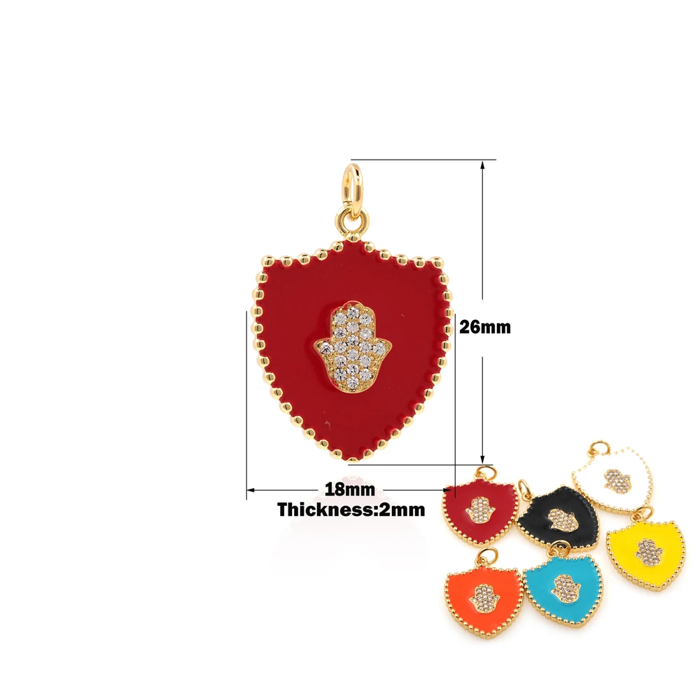 Personality Creative Design Enamel Holy Shield Pendant Hip Hop Hamsa Hand Jewelry Accessories Prom Party Necklace Jewelry
Personality Creative Design Enamel Holy Shield Pendant Hip Hop Hamsa Hand Jewelry Accessories Prom Party Necklace Jewelry