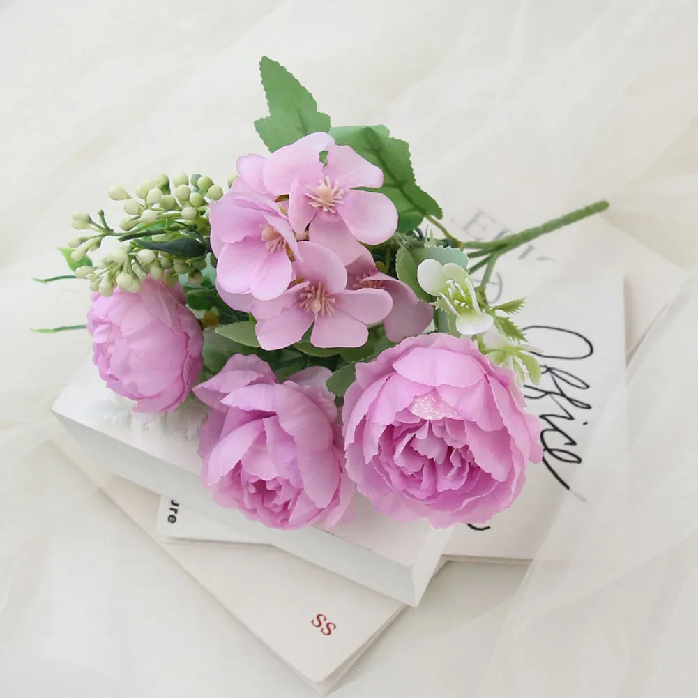 1 X Artificial Flowers 5 Heads Artificial Flowers Silk Peony Bouquet Fake Rose Wedding Home Party Decor High Quality
1 X Artificial Flowers 5 Heads Artificial Flowers Silk Peony Bouquet Fake Rose Wedding Home Party Decor High Quality