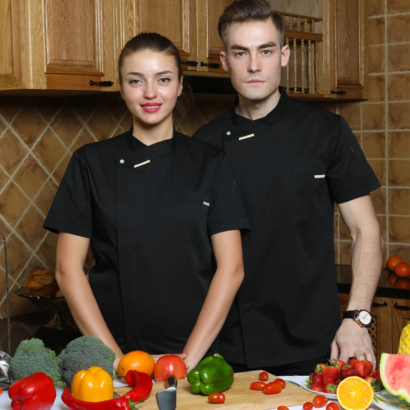 Unisex Chef Jacket Short/Long Sleeve Men Women Crossover Cook Coat Restaurant Waiter Uniform Kitchen Baker Wear
Unisex Chef Jacket Short/Long Sleeve Men Women Crossover Cook Coat Restaurant Waiter Uniform Kitchen Baker Wear