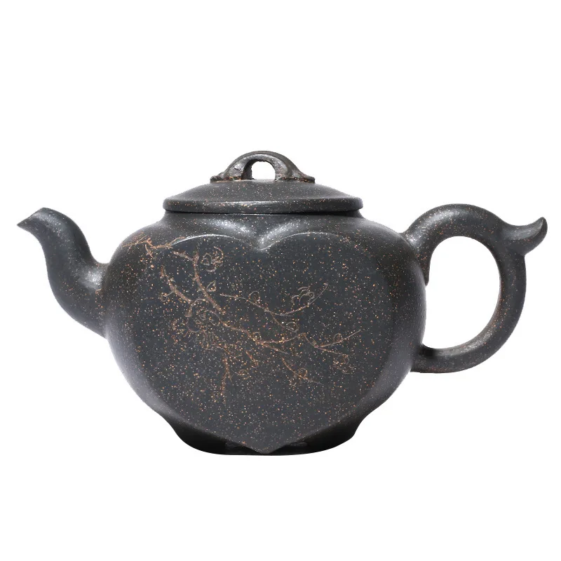 

Yixing Creativity tea pots Purple Clay Teapot Raw ore Azure Mud Boutique kettle Handmade Customized Tea set supplies Gifts 210ML