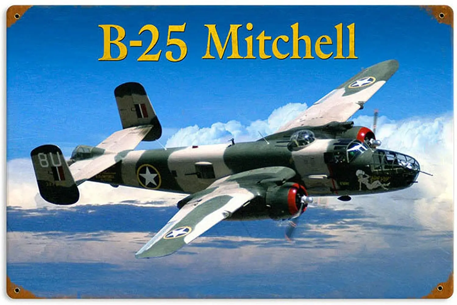 FOEMXIEN Retro B25 Mitchell;Tin Sign Wall Retro Metal Bar Pub Poster Metal 11.87.9in
FOEMXIEN Retro B25 Mitchell;Tin Sign Wall Retro Metal Bar Pub Poster Metal 11.87.9in