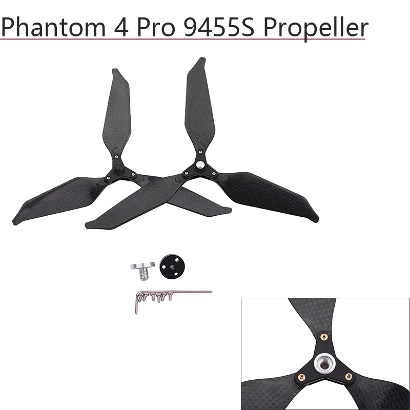 2 шт. 9455s Leaf Paddle шумоподавление Складное крыло Carbon FiberI Quick Realese реквизит для DJI Phantom 4