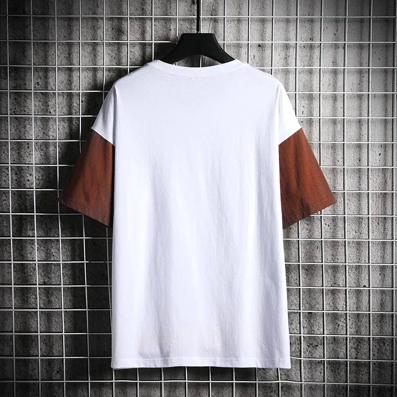 2020 Summer T-shirt Men Cotton Patchwork Oversized Hip Hop Japanese Streetwear Harajuku Tshirt Male T Shirt Men Fashion
2020 Summer T-shirt Men Cotton Patchwork Oversized Hip Hop Japanese Streetwear Harajuku Tshirt Male T Shirt Men Fashion
