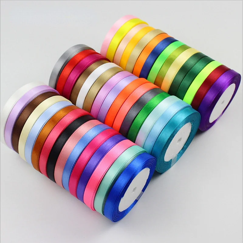 1pc 25meters/Roll 6mm-40mm Satin Ribbons DIY Christmas Hand sewing, gift wrapping, bows making, wedding party decoration 
1pc 25meters/Roll 6mm-40mm Satin Ribbons DIY Christmas Hand sewing, gift wrapping, bows making, wedding party decoration