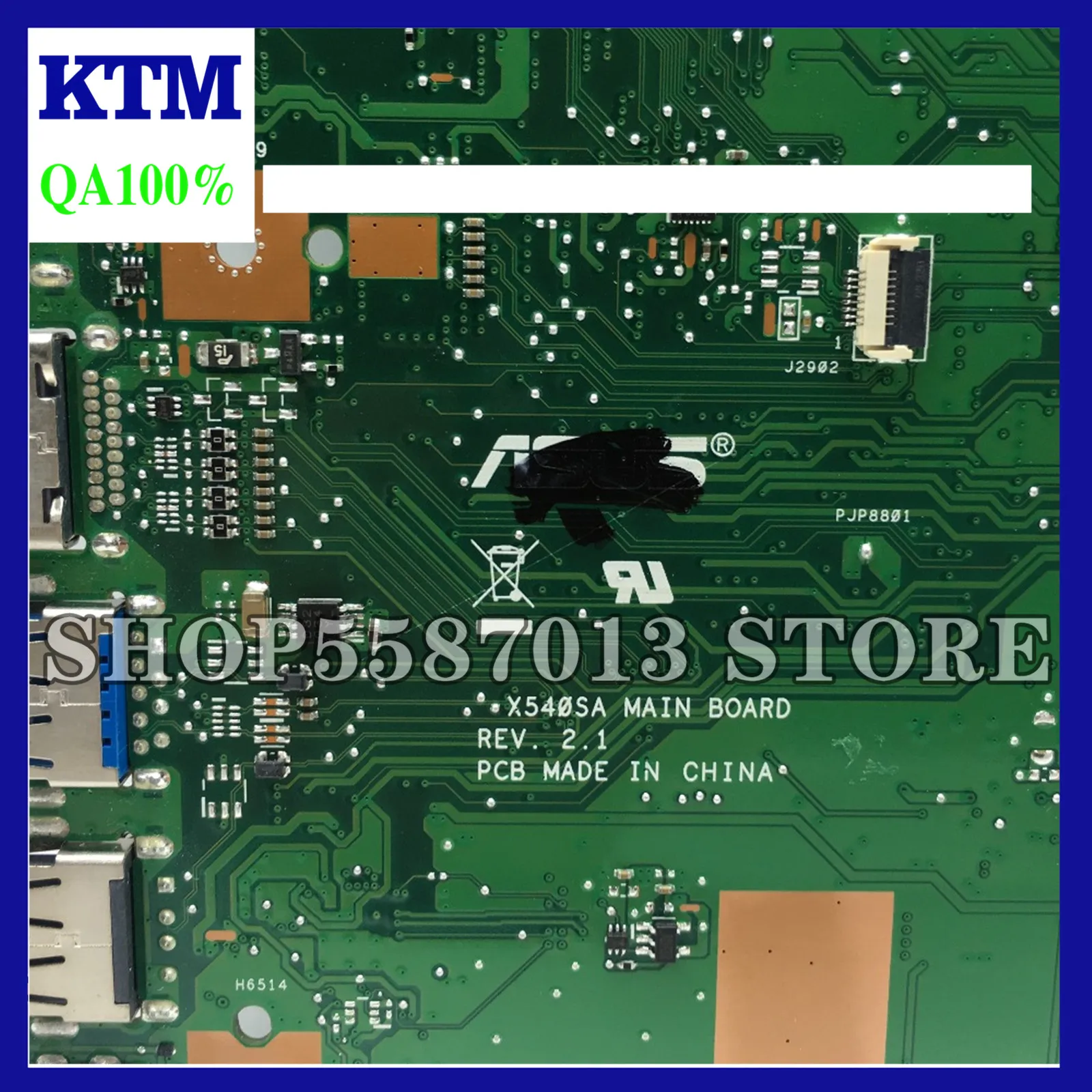 KEFU X540SA Motherboard fit For ASUS X540SA X540 X540S N3050 CPU Laptop Motherboard 2GB RAM test Motherboard work 100%
KEFU X540SA Motherboard fit For ASUS X540SA X540 X540S N3050 CPU Laptop Motherboard 2GB RAM test Motherboard work 100%