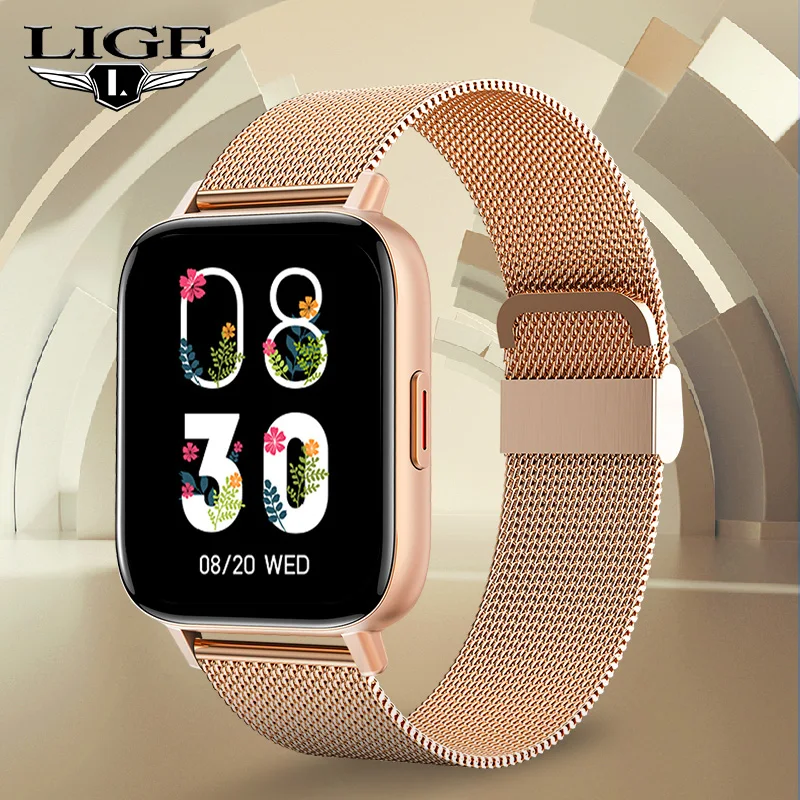 LIGE Fashion Women Smart Watch Woman Fitness Tracker Bluetooth Call Watch Heart Rate Monitoring For Android IOS Lady Smartwatch
LIGE Fashion Women Smart Watch Woman Fitness Tracker Bluetooth Call Watch Heart Rate Monitoring For Android IOS Lady Smartwatch