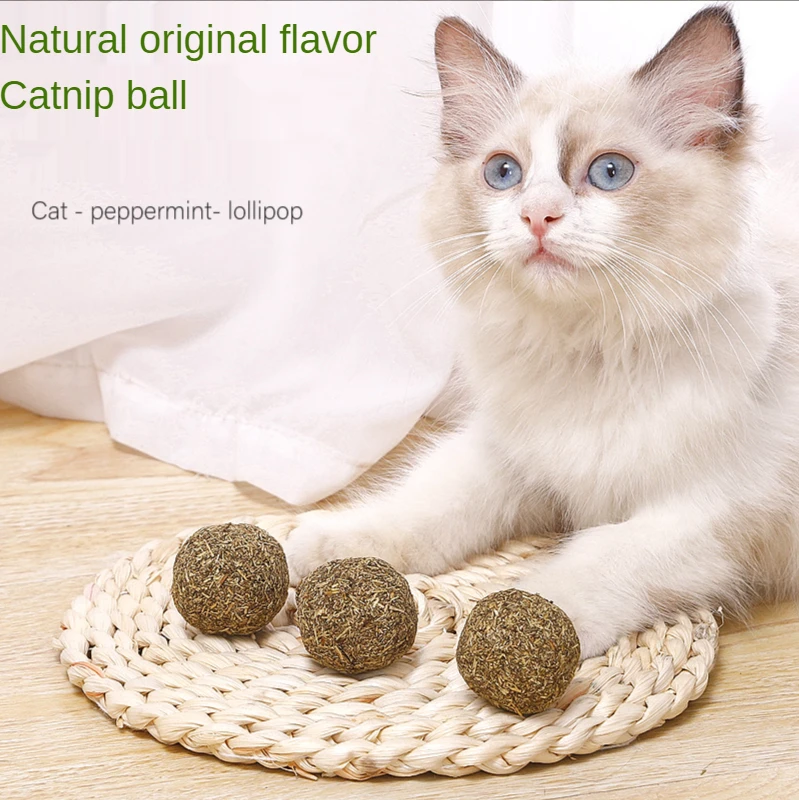 Pet Cat Natural Catnip Treat Ball Cat chasing ball activity Pet food snack cat grass ball Cat refreshing excitement Cow Grass
Pet Cat Natural Catnip Treat Ball Cat chasing ball activity Pet food snack cat grass ball Cat refreshing excitement Cow Grass