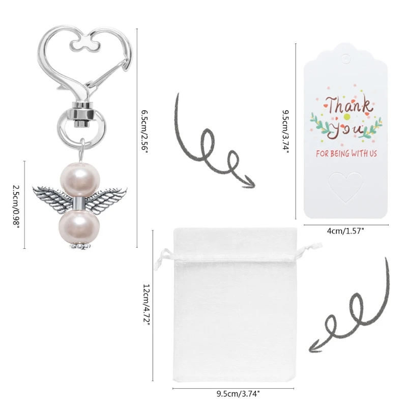 24Pcs Angel Baby Shower Favors Keychains Plus Organza Bag Thank You Kraft Tags
24Pcs Angel Baby Shower Favors Keychains Plus Organza Bag Thank You Kraft Tags