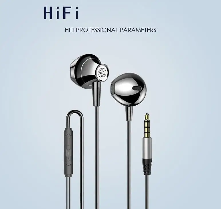 M10 Quality Material Wired Earphone Metal In-ear Stereo Phone Universal Bass With Microphone Headphones Silica Gel Earplug
M10 Quality Material Wired Earphone Metal In-ear Stereo Phone Universal Bass With Microphone Headphones Silica Gel Earplug
