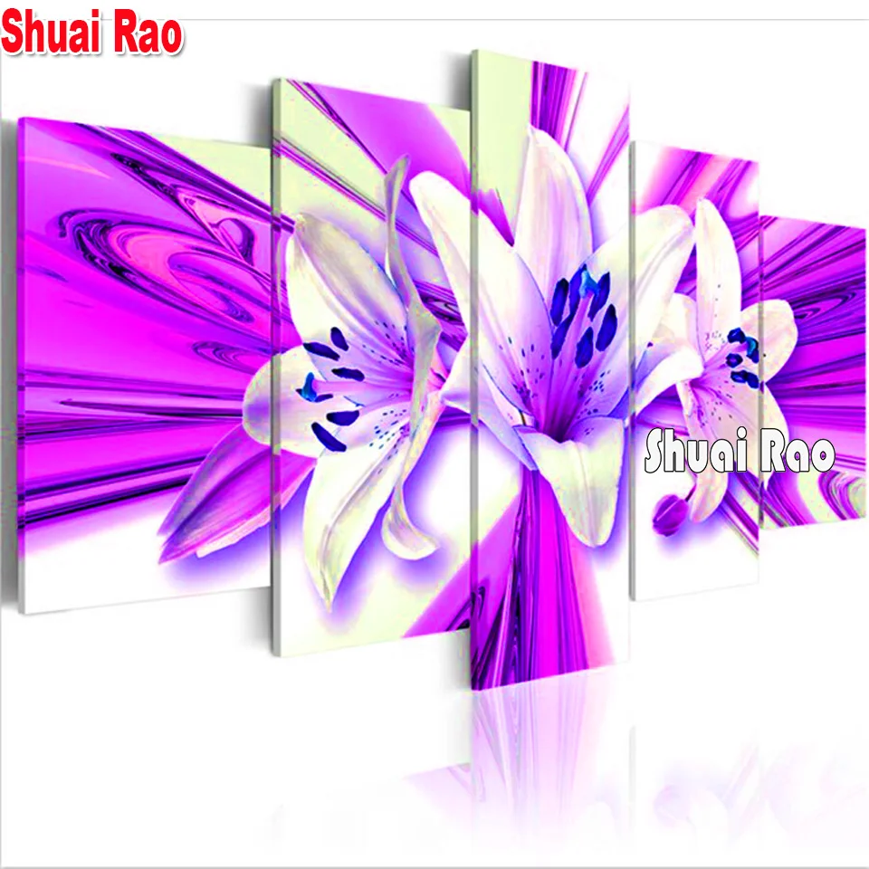 5 Panel Beautiful Purple Lily diamond painting full square round diamond embroidery Flower rhinestone Of Picture Multi Panel,
5 Panel Beautiful Purple Lily diamond painting full square round diamond embroidery Flower rhinestone Of Picture Multi Panel,