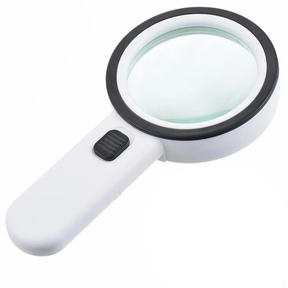 30X Handheld Magnifying Glass With Light 12 LED Lighted Magnifier For Seniors Reading Soldering Coins Jewelry Exploring
30X Handheld Magnifying Glass With Light 12 LED Lighted Magnifier For Seniors Reading Soldering Coins Jewelry Exploring