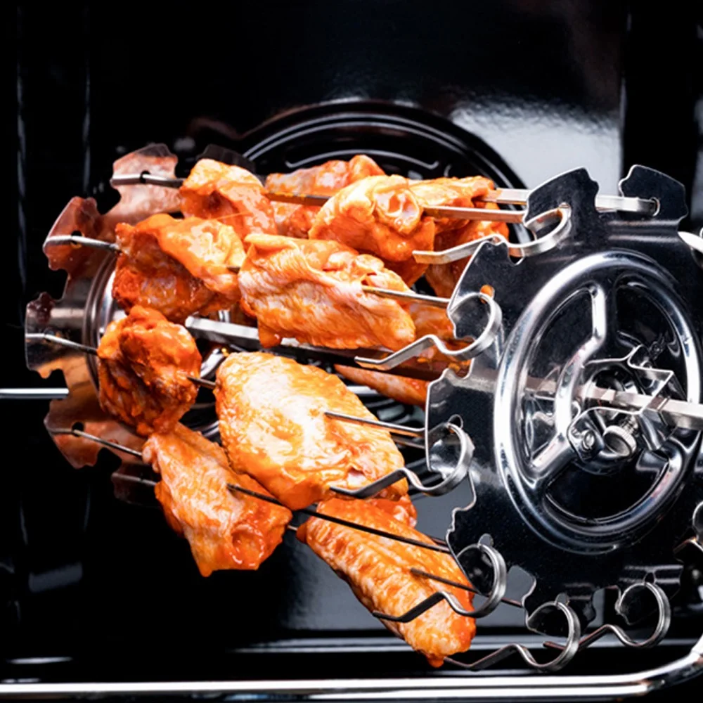304 food grade BBQ Grill Roaster Skewers Cage Stainless Steel Rotisserie Rotating Skewers Cage for Oven Kebab Maker Grill
304 food grade BBQ Grill Roaster Skewers Cage Stainless Steel Rotisserie Rotating Skewers Cage for Oven Kebab Maker Grill
