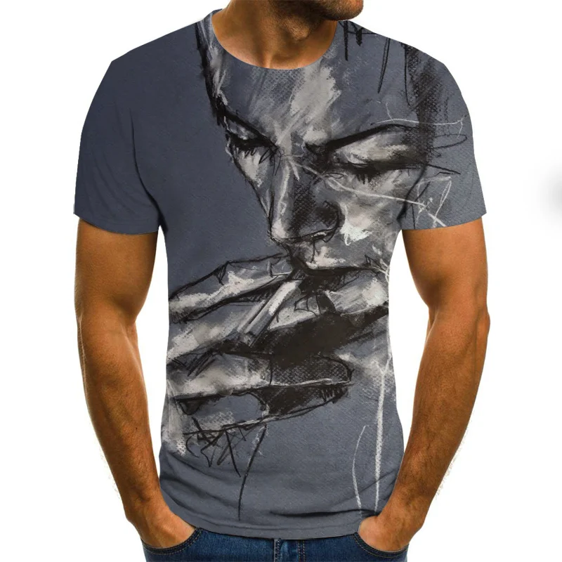 2021 summer hot new 3DT men's short-sleeved shirts, interesting various character T-shirts, men's O-neck streetwear
2021 summer hot new 3DT men's short-sleeved shirts, interesting various character T-shirts, men's O-neck streetwear