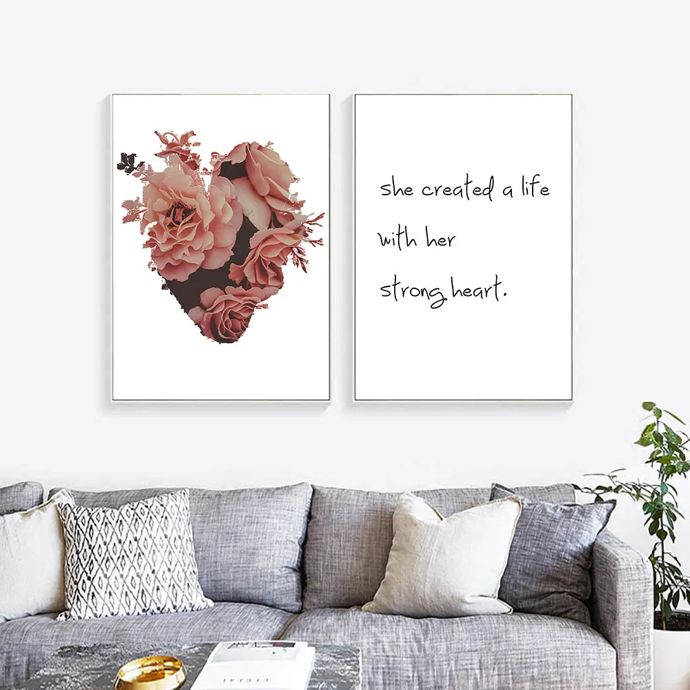 Rose Flower and Green Plant Prints Wall Art Nordic Simple Quote Plant So That Your Heart Will Grow Painting Decor for Home
Rose Flower and Green Plant Prints Wall Art Nordic Simple Quote Plant So That Your Heart Will Grow Painting Decor for Home
