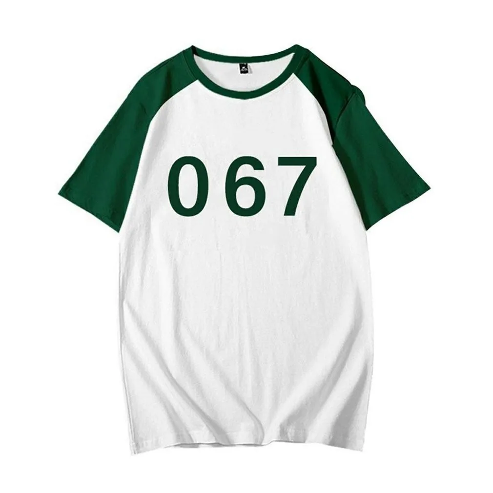 Squid Game Summer 067 printing T-Shirt Short Sleeve Shirt for Men and Women Streetwear
Squid Game Summer 067 printing T-Shirt Short Sleeve Shirt for Men and Women Streetwear